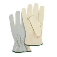 Split Back Driver's Gloves, Medium, Grain Cowhide Palm Les Fournitures Industrielles Méga