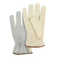 Split Back Driver's Gloves, Large, Grain Cowhide Palm Les Fournitures Industrielles Méga
