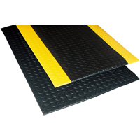 No. 419 Sof-Tred with Dyna-Shield Mats, Diamond, 2' x 3' x 1/2", Black, PVC Les Fournitures Industrielles Méga