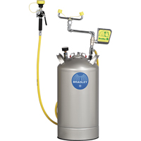 Douche oculaire portative, Pressuris&eacute;, Capacit&eacute; 15 gal., Conformit&eacute; ANSI Z358.1 Les Fournitures Industrielles Méga