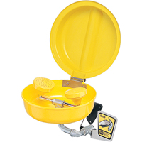 Eye/Face Wash With Cover, Pedestal Installation, Plastic Bowl Les Fournitures Industrielles Méga