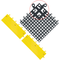 ErgoDeck&reg; Mat No. 560, PVC, 1-1/2' W x 1-1/2' L, 7/8" Thick, Black Les Fournitures Industrielles Méga