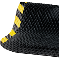 Tapis Hog Heaven no 423, Losange, 3-3/4' x 5-3/4' x 5/8", Noir/Jaune, Nitrile Les Fournitures Industrielles Méga