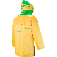 Neo-Slick Chemical & Acid Resistant Rain Jacket, 2X-Large, Yellow, Neoprene Les Fournitures Industrielles Méga