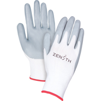 Gants l&eacute;gers enduits et respirants, 7/Petit, R&ecirc;vetement Mousse de nitrile, Calibre 13, Enveloppe en Polyester Les Fournitures Industrielles Méga