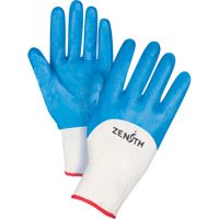 Seamless-Knit Medium-Weight Coated Gloves, 7/Small, Nitrile Coating, 13 Gauge, Cotton Shell Les Fournitures Industrielles Méga