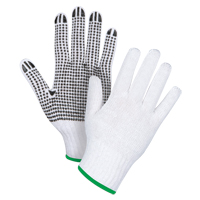 Dotted String Knit Gloves, Poly/Cotton, Single Sided, 7 Gauge, Medium Les Fournitures Industrielles Méga