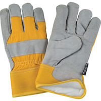 Gants d'ajusteur doubl&eacute;s pour l'hiver &agrave; chaleur sup&eacute;rieure, Moyen, Paume en Cuir de vache refendu, Doublure en Thinsulate Les Fournitures Industrielles Méga