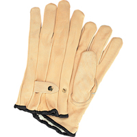 Winter-Lined Ropers Gloves, Small, Grain Cowhide Palm, Fleece Inner Lining Les Fournitures Industrielles Méga