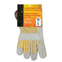 Gants d'ajusteur rugueux de premi&egrave;re qualit&eacute;, Grand, Paume en Cuir de vache refendu, Doublure en Coton Les Fournitures Industrielles Méga