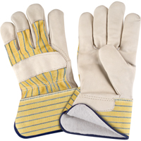 Abrasion-Resistant Winter-Lined Fitters Gloves, X-Large, Grain Cowhide Palm, Cotton Fleece Inner Lining Les Fournitures Industrielles Méga