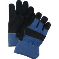 Gants d'ajusteur doubl&eacute;s pour l'hiver &agrave; chaleur sup&eacute;rieure, T-Grand, Paume en Cuir de vache refendu, Doublure en Thinsulate Les Fournitures Industrielles Méga
