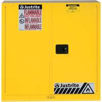 Armoires Sure-Grip EX pour produits inflammables, 30 gal., 2 Porte(s), 43" La x 44" h x 18" p Les Fournitures Industrielles Méga