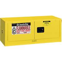 Armoire de s&eacute;curit&eacute; pour produits inflammables EX Piggyback Sure-Grip , 12 gal., 2 Porte(s), 43" La x 18" h x 18" p Les Fournitures Industrielles Méga