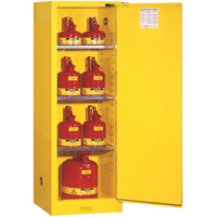 Armoire de s&eacute;curit&eacute; pour produits inflammables EX Slimline Sure-Grip , 22 gal., 1 Porte(s), 23,25" La x 65" h x 18" p Les Fournitures Industrielles Méga