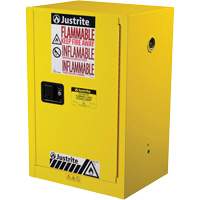 Armoire de s&eacute;curit&eacute; compacte pour produits inflammables EX Sure-Grip, 12 gal., 1 Porte(s), 23,25" La x 35" h x 18" p Les Fournitures Industrielles Méga
