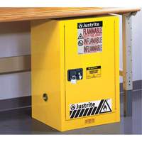 Armoire de s&eacute;curit&eacute; compacte pour produits inflammables EX Sure-Grip, 12 gal., 1 Porte(s), 23,25" La x 35" h x 18" p Les Fournitures Industrielles Méga