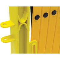 Xpandit Barricade, 36" H x 11.5' L, Black/Yellow Les Fournitures Industrielles Méga