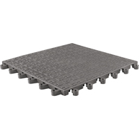 ErgoDeck&reg; Soft No. 566 Matting, PVC, 1-1/2' W x 1-1/2' L, 7/8" Thick, Charcoal Les Fournitures Industrielles Méga