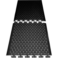 Rejuvenator Connect No. 502 Matting, Polyurethane, 3' W x 3' L, 5/8" Thick, Black Les Fournitures Industrielles Méga