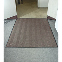 Waterhog&reg; Eco Elite Matting, Wiper/Scraper, 4' x 6' x 3/8", Chestnut Brown Les Fournitures Industrielles Méga