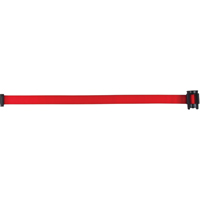 Cartouche de ruban pour assembler votre propre barri&egrave;re de contr&ocirc;le des foules, Vierge, 7', Ruban Rouge Les Fournitures Industrielles Méga