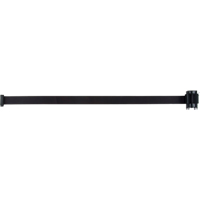 Cartouche de ruban pour assembler votre propre barri&egrave;re de contr&ocirc;le des foules, 7', Ruban Noir Les Fournitures Industrielles Méga