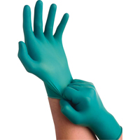 Gants TouchNTuff 92-600, Petit, Nitrile, 5 mils, Sans poudre, Vert Les Fournitures Industrielles Méga