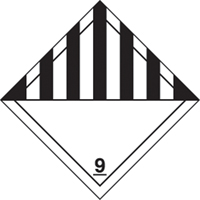 &eacute;tiquettes d'exp&eacute;dition TMD, Classe 9, Mati&egrave;res dangereuses diverses, Papier Les Fournitures Industrielles Méga