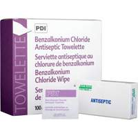 Lingettes antiseptiques au chlorure de benzalkonium, Serviette, Antiseptique Les Fournitures Industrielles Méga