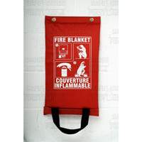 Fire Blanket, Fibreglass, 72"L x 59"W Les Fournitures Industrielles Méga