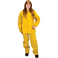 V&ecirc;tements imperm&eacute;ables RZ100, Polyester/PVC, Petit, Jaune Les Fournitures Industrielles Méga