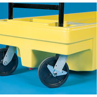 Chariots Poly-Spillcart, 66,5" lo x 29" la x 43,9" h, Cap. de d&eacute;versement 57 gal. US Les Fournitures Industrielles Méga