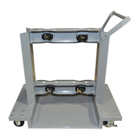 Mobile Cylinder Supports, Polyolefin Wheels, 24" W x 40" L Base, 1600 lbs. Les Fournitures Industrielles Méga