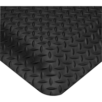 Tapis Smart No 497, Losange, 2' x 3' x 5/8", Noir, PVC Les Fournitures Industrielles Méga