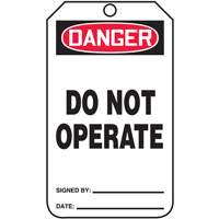 Safety Tags, Cardstock, 3-1/4" W x 5-3/4" H, English Les Fournitures Industrielles Méga