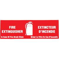 &eacute;tiquette  Fire Extinguisher / Extincteur d'incendie , 2" x 6", Vinyle, Bilingue avec pictogramme Les Fournitures Industrielles Méga