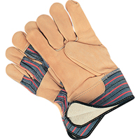 Gant pour ajusteur doubl&eacute;s pour l'hiver r&eacute;sistant &agrave; l'abrasion, Grand, Paume en Cuir fleur de vache, Doublure en Molleton de coton Les Fournitures Industrielles Méga