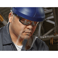 Harnais de t&ecirc;te avec visi&egrave;re, Polycarbonate, Suspension Rochet Les Fournitures Industrielles Méga