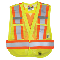 Open Road&reg; Tear Away Vest , High Visibility Lime-Yellow, Polyester Les Fournitures Industrielles Méga