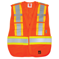Open Road&reg; Tear Away Vest , High Visibility Orange, Polyester Les Fournitures Industrielles Méga