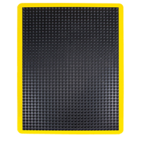 Tapis antifatigue en d&ocirc;me, &agrave; bulles, 2' x 3' x 1/2", Noir, Caoutchouc Les Fournitures Industrielles Méga