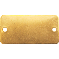 &eacute;tiquettes vierges, Laiton, 2" la x 1" h Les Fournitures Industrielles Méga
