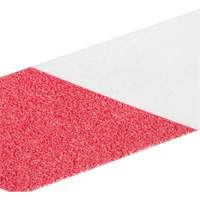 Ruban antid&eacute;rapant de premi&egrave;re qualit&eacute;, 2" x 60', Rouge & blanc Les Fournitures Industrielles Méga