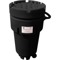 Contenants roulants Poly-Spillpaks, 50 gal. US, Mobile Les Fournitures Industrielles Méga