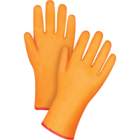 Gants doubl&eacute;s pour l'hiver r&eacute;sistants aux produits chimiques, Taille Grand/9, 12" lo, PVC, Doublure en Molleton de mousse, Gant de calibre hiver Les Fournitures Industrielles Méga