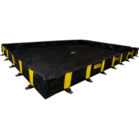 Bermes Rigid-Lock QuickBerm, Capacit&eacute; 1910 gal. US, 16' la x 16' lo x 12" h, Paroi &agrave; piquets Les Fournitures Industrielles Méga