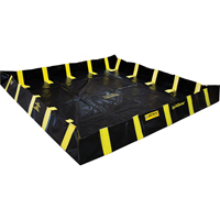 Bermes de confinement avec supports int&eacute;rieurs de parois QuickBerm , Capacit&eacute; 1075 gal. US, 12' la x 12' lo x 12" h, Support &agrave; encliqueter Les Fournitures Industrielles Méga