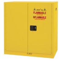 Armoire pour produits inflammables, 24 gal., 2 Porte(s), 43" La x 44" h x 12" p Les Fournitures Industrielles Méga