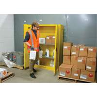Armoire pour produits inflammables, 45 gal., 2 Porte(s), 43" La x 65" h x 18" p Les Fournitures Industrielles Méga
